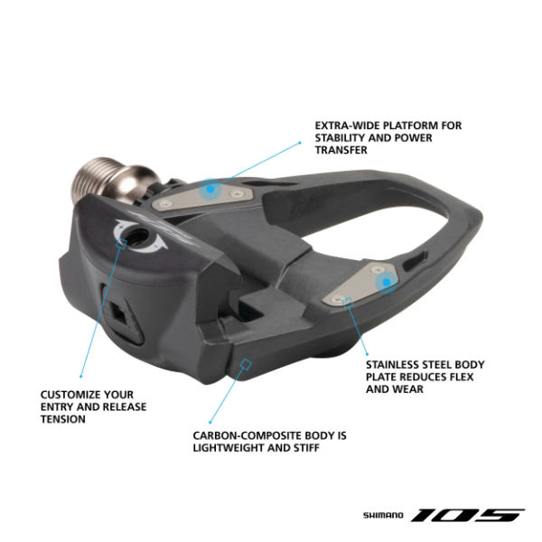Shimano 105 PD-R7000 Spd-sl Pedals Carbon – Giant Brisbane
